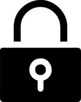 Simple Lock Symbol Set vector