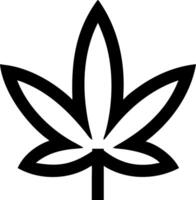 Stylish Marijuana Leaf Symbol Design vector