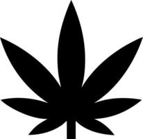 Modern Marijuana Leaf Icon Design vector