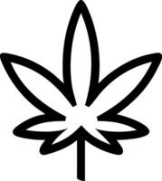 Nature's Cannabis Leaf Icon Representation vector