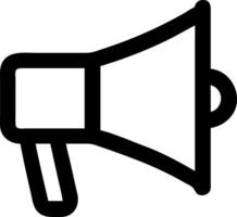 Minimalist Megaphone Icon Concept vector