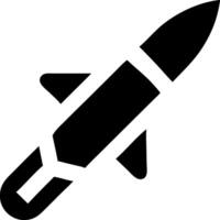Defense Missile Icon Representation vector