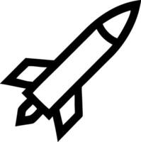 Simple Missile Symbol Set vector