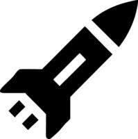 Minimalist Missile Icon Concept vector