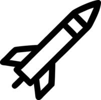 Rocket Missile Icon Representation vector