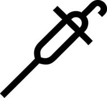 Minimalist Needle Icon Concept vector