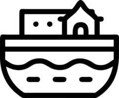 Simple Noah's Ark Symbol Set vector