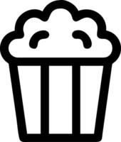 Whimsical Popcorn Icon Representation vector