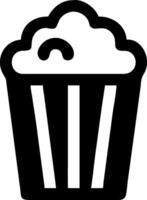 Minimalist Popcorn Icon Concept vector
