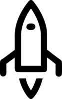 Thruster Rocket Symbol Set vector