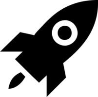 Simple Rocket Symbol Set vector