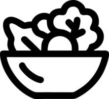Vibrant Salad Icon Collection vector