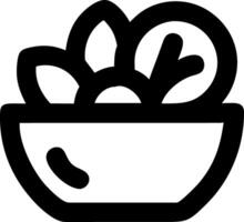 Vegetarian Salad Symbol Pack vector