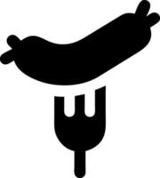 Sausage and Bun Icon Design vector