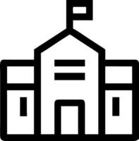 Classic School Building Symbol Collection vector