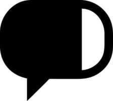 Chat Speech Bubble Icon Representation vector