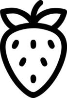Simple Strawberry Symbol Set vector