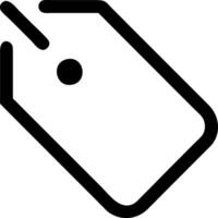 Simple Tag Symbol Set vector