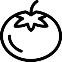 Bright Red Tomato Symbol vector