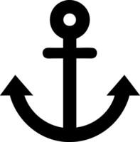Sailing Anchor Icon Representation vector