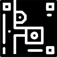 Computer Circuit Board Icon Collection vector