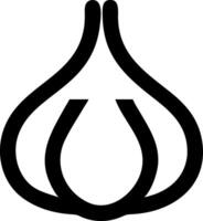 Garlic Clove and Bulb Icons vector