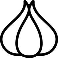 Garlic in Iconic Form vector