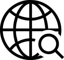 Iconic Globe Search Illustrations vector