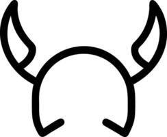 Modern Horns Icons for Sports and Team Mascots vector