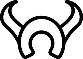 Horns Icon Set for Fantasy and Mythology Themes vector