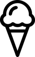 Dynamic Ice Cream Cone Icons for Festivals and Food Trucks vector