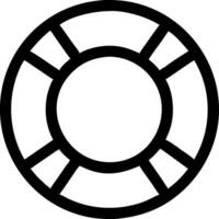 Flat Design Life Ring Symbols for Graphic and UI Design vector