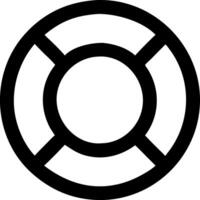 Essential Life Ring Symbols for Maritime and Lifeguard Use vector