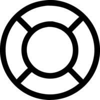 Life Ring Icon Set for Safety and Emergency Themes vector