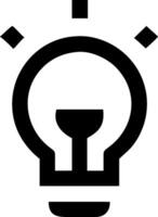 Decorative Light Bulb Icons for Innovation and Intelligence vector