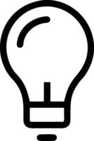 Flat Design Light Bulb Symbols for UI and Graphic Design vector