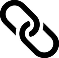 Flat Design Link Symbols for Hyperlinks and Online Access vector