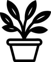 Minimalist Potted Plant Icon Collection for Digital and UI Use vector