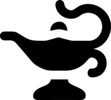 Decorative Magic Lamp Icons for Genie and Wish Concepts vector