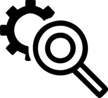 Versatile Search and Gear Icons for Development and Engineering vector