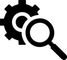 Essential Search and Settings Icons for IT and Software Design vector