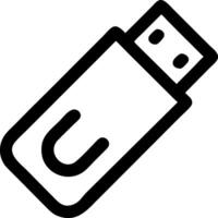 Detailed USB Flash Drive Icons for Portable Storage and Media vector