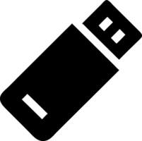 High-Tech USB Stick Icons for Computing and File Transfer Themes vector