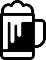 Flat Design Beer Symbols for Menu, UI, and App Graphics vector