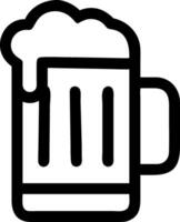 Simple and Clean Mug of Beer Icon Collection vector