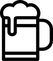 Monochrome Beer Mug Icons for Minimalist and Retro Styles vector