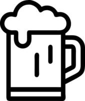 Modern Beer Mug Icons for Oktoberfest and Party Concepts vector