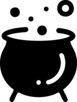 Simple and Clean Witches Cauldron Icon Collection vector