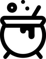 Detailed Cauldron Icons for Sorcery and Ritual Concepts vector