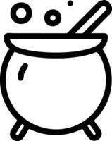 Mysterious Cauldron Icon Collection for Fantasy and Folklore Art vector